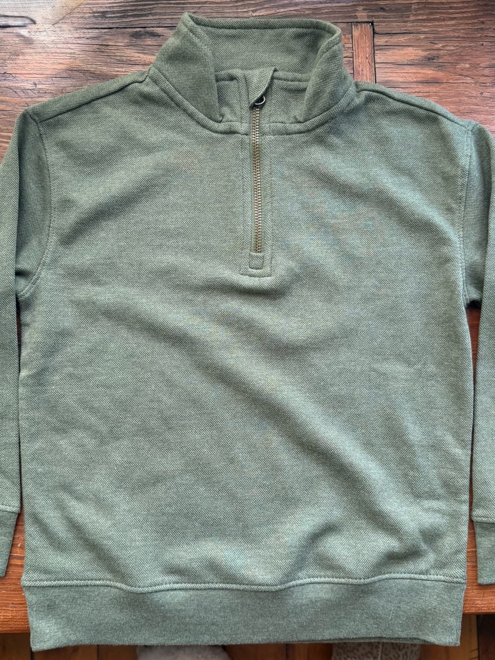 Cat & Jack Olive Green Quarter-Zip Pullover